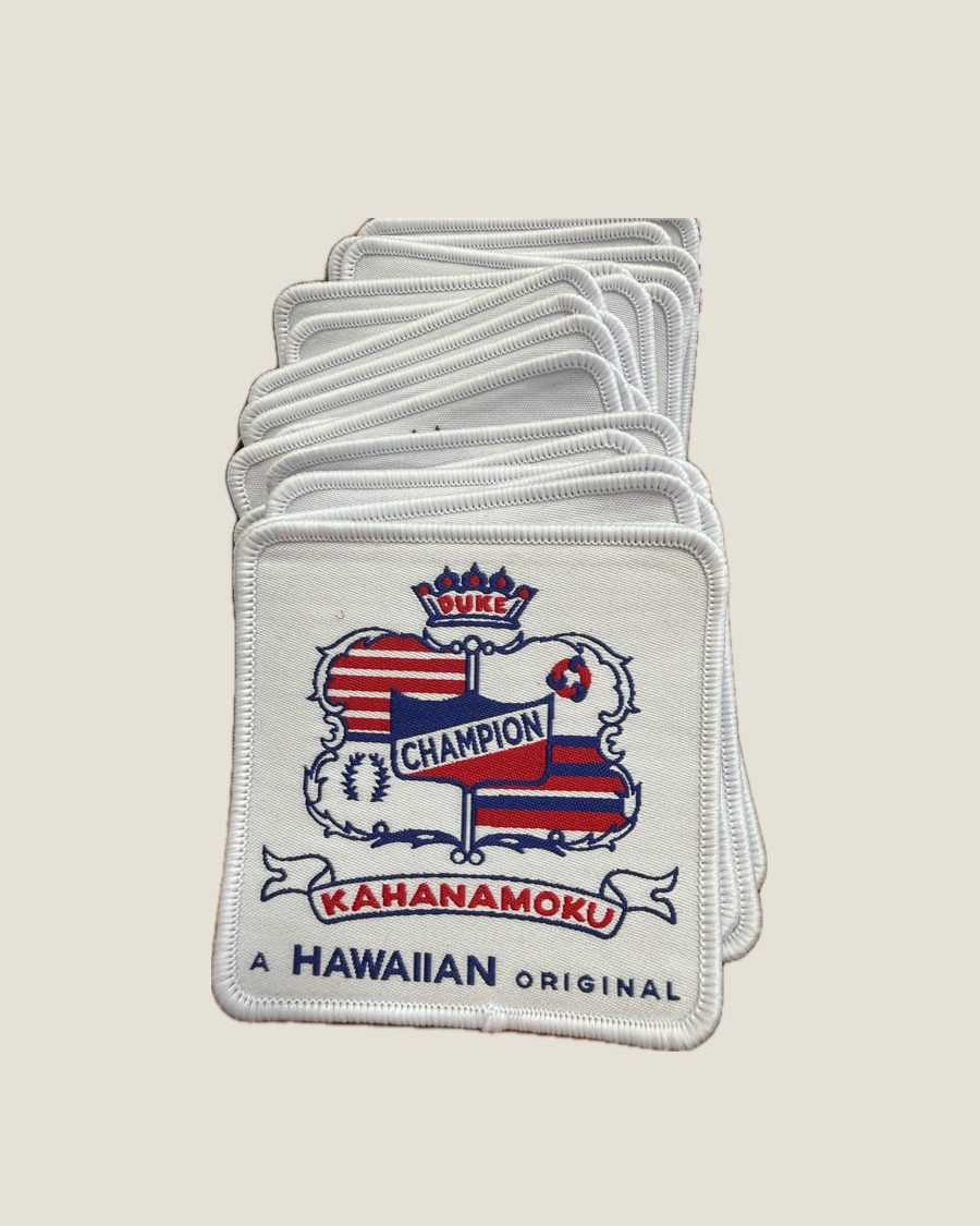Champion patch, Kahanamoku · A Hawaiian original